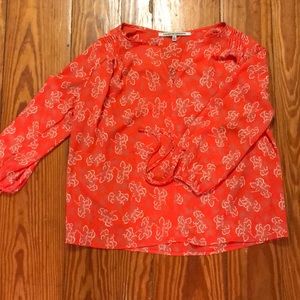 Long sleeved silk shirt